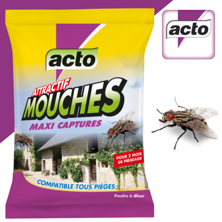 ACTO Fly Attractant 125 g: soluble powder refill for mass trapping
