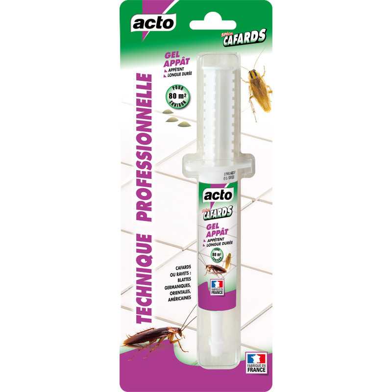 Anti-cockroach gel syringe ACTO 25g: professional treatment 80m² Anti-cockroach gel syringe ACTO 25g: professional treatment 80m²