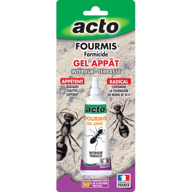 Gel anti-fourmis ACTO 30g : élimination totale de la fourmilière
