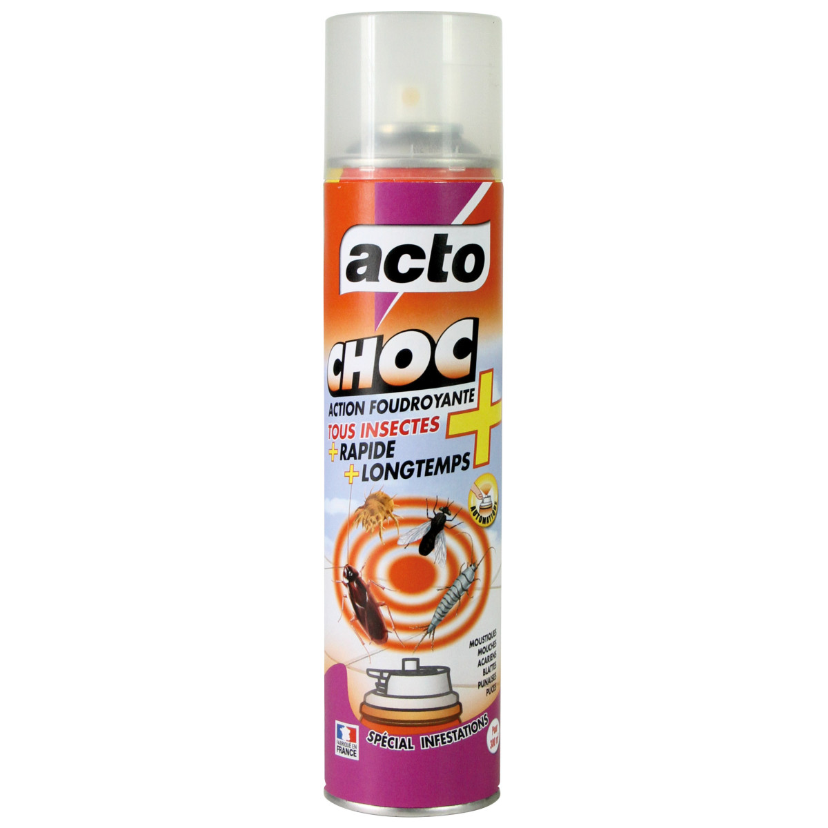 Come liberarsi di pulci e cimici dei letti? ACTO Choc 300 m³