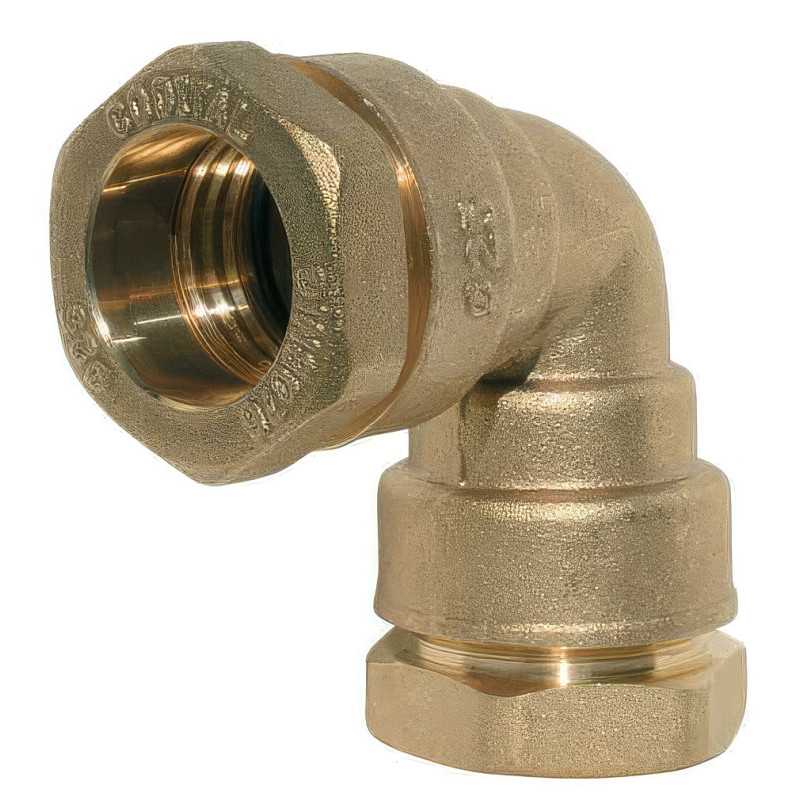 Serie in ottone a gomito uguale a 90° 7000 PN16 | Raccordo a compressione PE Serie in ottone a gomito uguale a 90° 7000 PN16 | Raccordo a compressione PE