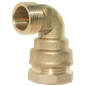 Gomito maschile in ottone serie 7000 PN16 | Raccordo a compressione PE Gomito maschile in ottone serie 7000 PN16 | Raccordo a compressione PE