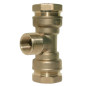 Compression PE Brass T-Fitting | PN16 Mixed Center Output Compression PE Brass T-Fitting | PN16 Mixed Center Output