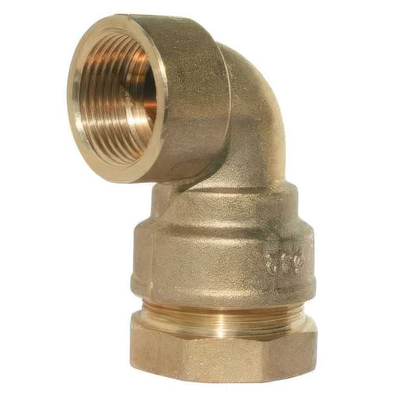Coude Femelle Laiton Série 7000 PN16 | Raccord Compression PE