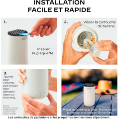 Lot 4 Cartouches Gaz Butane Thermacell | Recharges 48h de Protection