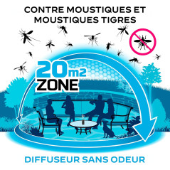 Difusor repelente de mosquitos Thermacell negro | Área de protección 20m²