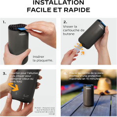 Thermacell Black Tiger Mosquito Repellent | Wireless Outdoor Device