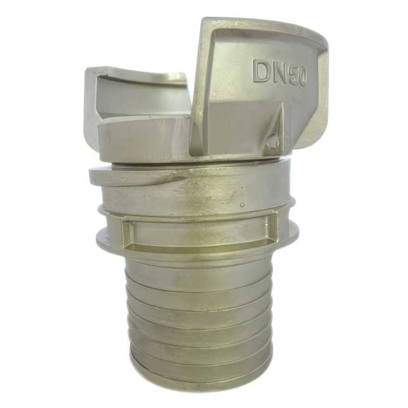 Raccord symétrique Guillemin , pompier,à douille annelée en inox