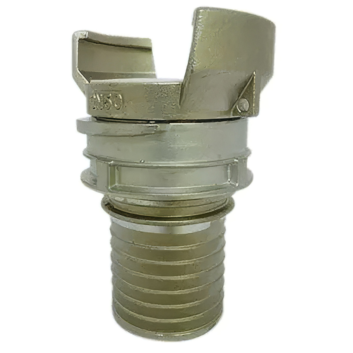 Montaje de acero inoxidable para bomberos 1.4401 con collar | Alta resistencia química
