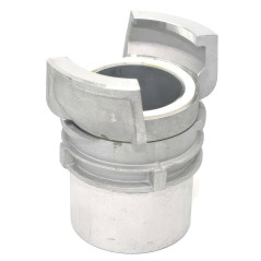 Half symmetrical Guillemin fitting with female threaded socket in aluminum