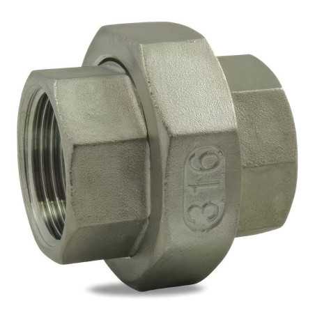 Union 3 Pieces Stainless Steel 316 Conical Reach F/F | PN 20 Bar | ISO 4144