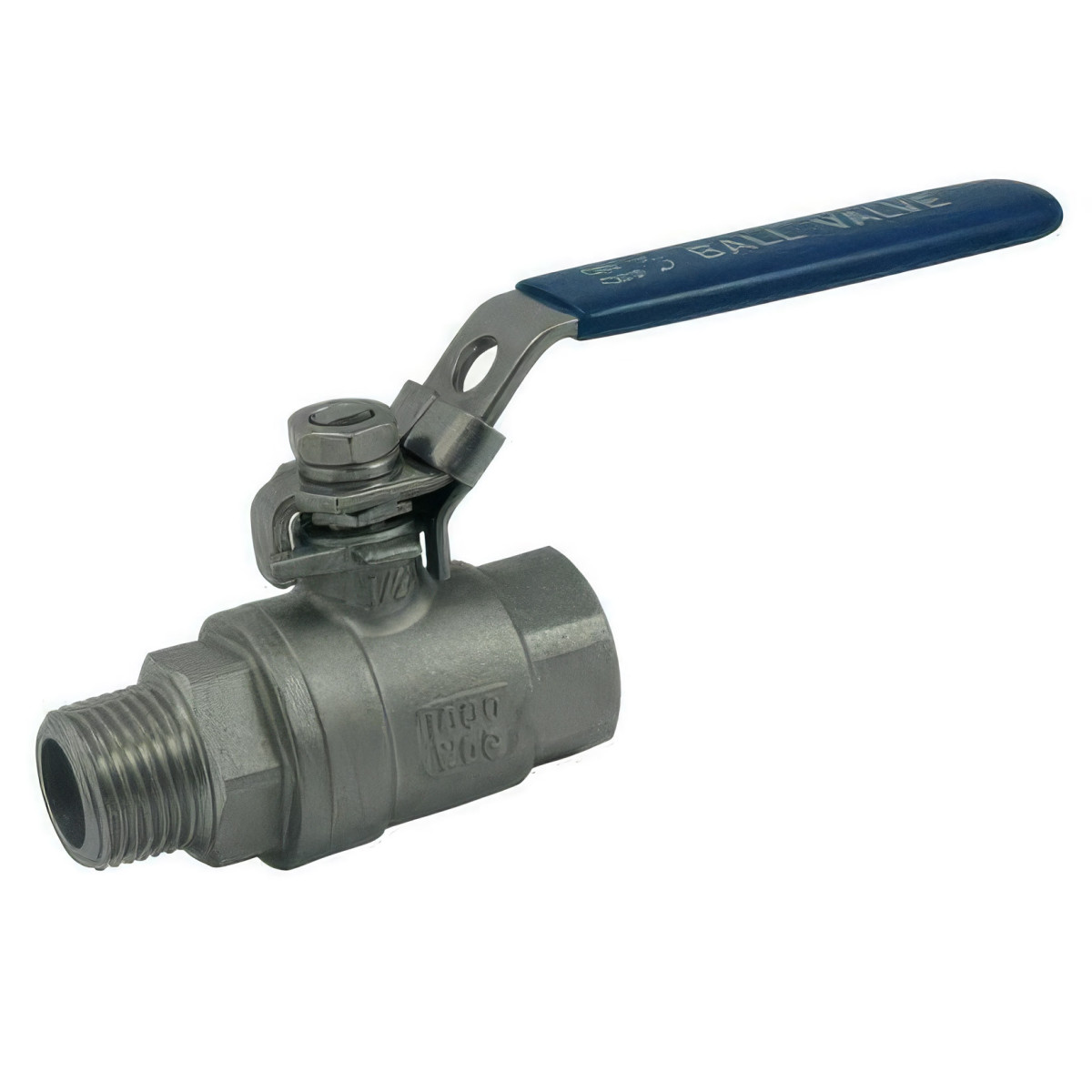 316 Edelstahl-Kugelventil (Männlich/Weibchen-PTFE)