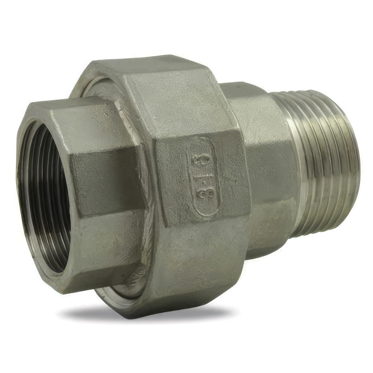 Union 3 Teile Edelstahl 316 konische Reichweite M/F | PN 20 Bar | ISO 4144