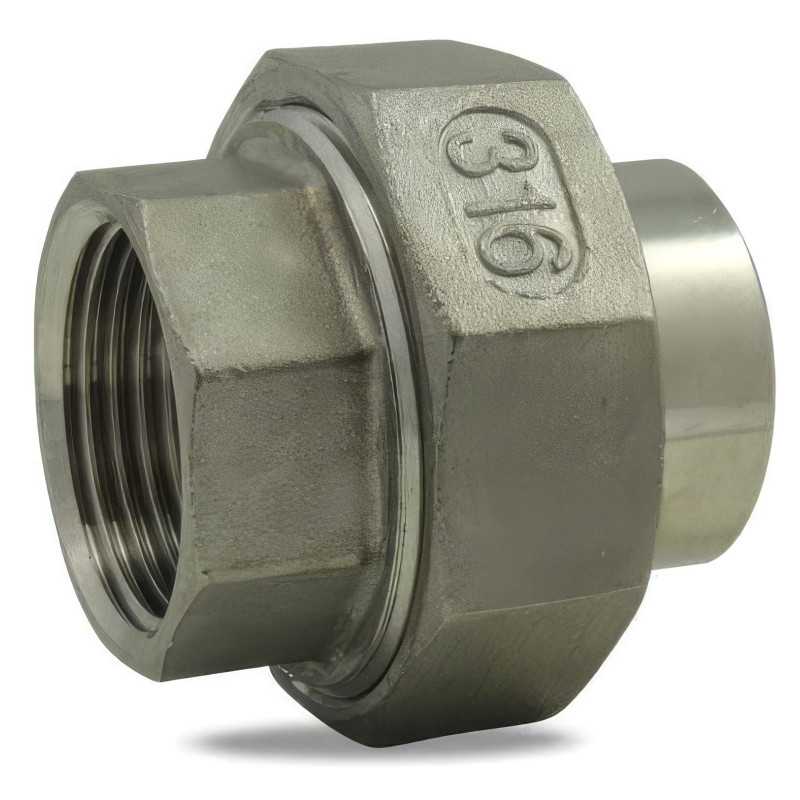 Union à portée conique femelle / à souder en inox 316