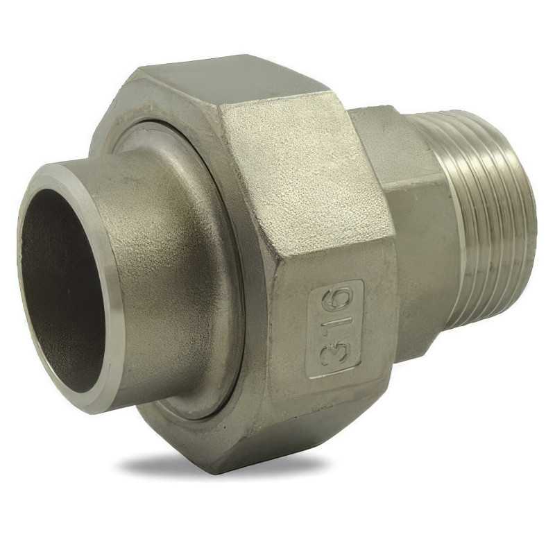 Union mit konischem Wurf / Schweißen aus Edelstahl 316