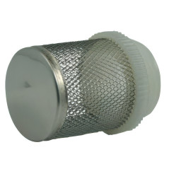Stainless crepine threaded alone