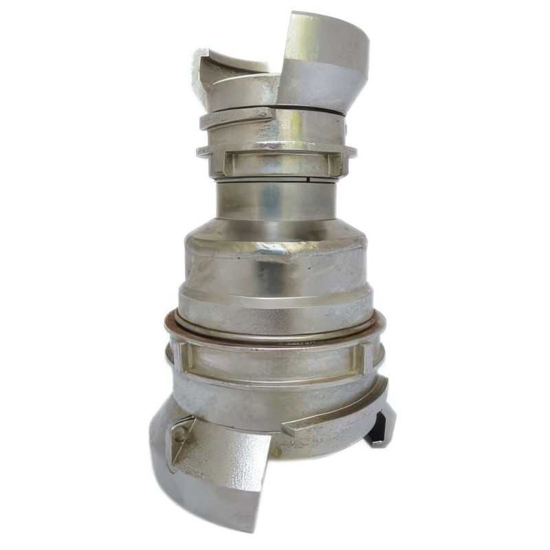 Raccord symétrique Guillemin, pompier, de réduction avec verrous en inox Raccord symétrique Guillemin, pompier, de réduction avec verrous en inox