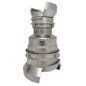 Collegamento simmetrico Guillemin, vigile del fuoco, riduzione con serrature in acciaio inox Collegamento simmetrico Guillemin, vigile del fuoco, riduzione con serrature in acciaio inox