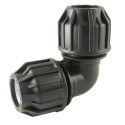 Gomito di compressione a 90° per tubo PE | Accessorio in polipropilene