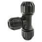 A compressione ridotta a T per tubo PE | Accessorio in polipropilene PN16 A compressione ridotta a T per tubo PE | Accessorio in polipropilene PN16