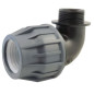 Gomito di compressione maschile a 90° | Tubo in PVC | Anello POM Gomito di compressione maschile a 90° | Tubo in PVC | Anello POM
