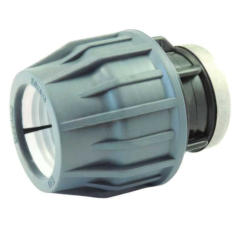 Female threaded compression adapter for pool hose