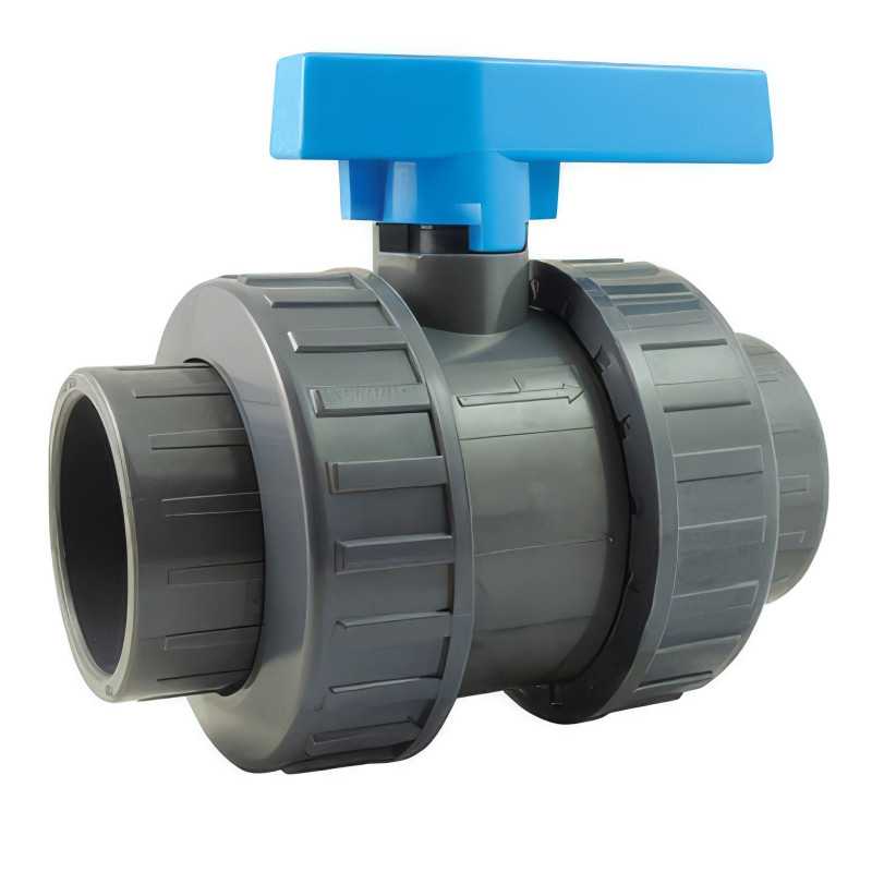 Valvola a piscina a doppia unione Parte n. 5431 | Seggi PTFE | PVC-U Valvola a piscina a doppia unione Parte n. 5431 | Seggi PTFE | PVC-U
