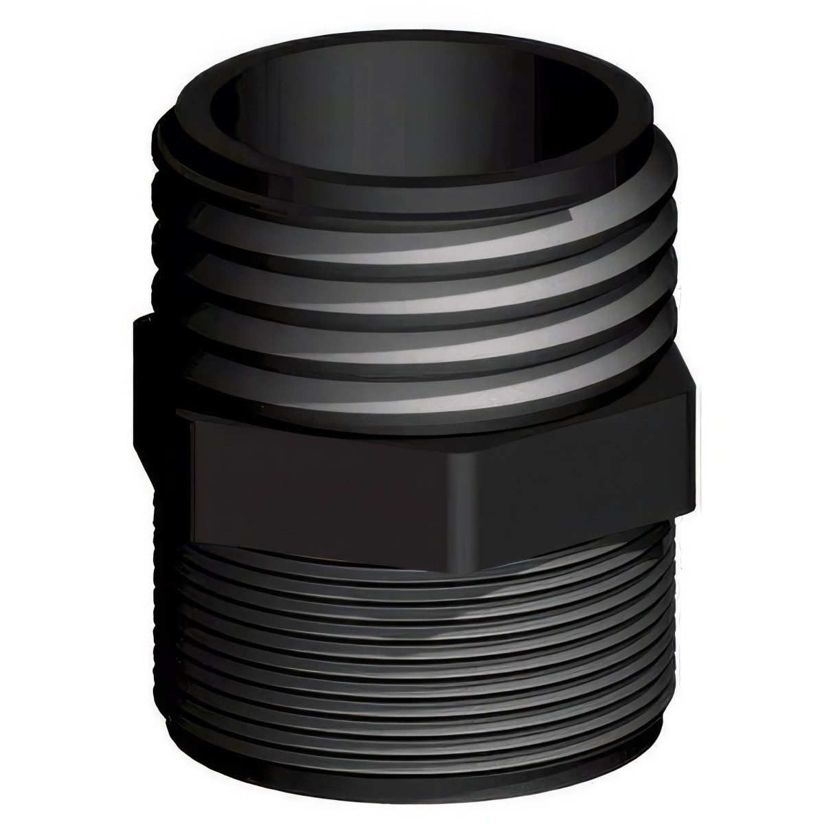 Racor Macho 2'' S60x6 IBC hacia Macho 2'' Paso Gas | Reforzado Fibra V