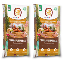 Set of 2 Bags of 20L Universal Potting Soil - For a Healthy and Flourishing Garden