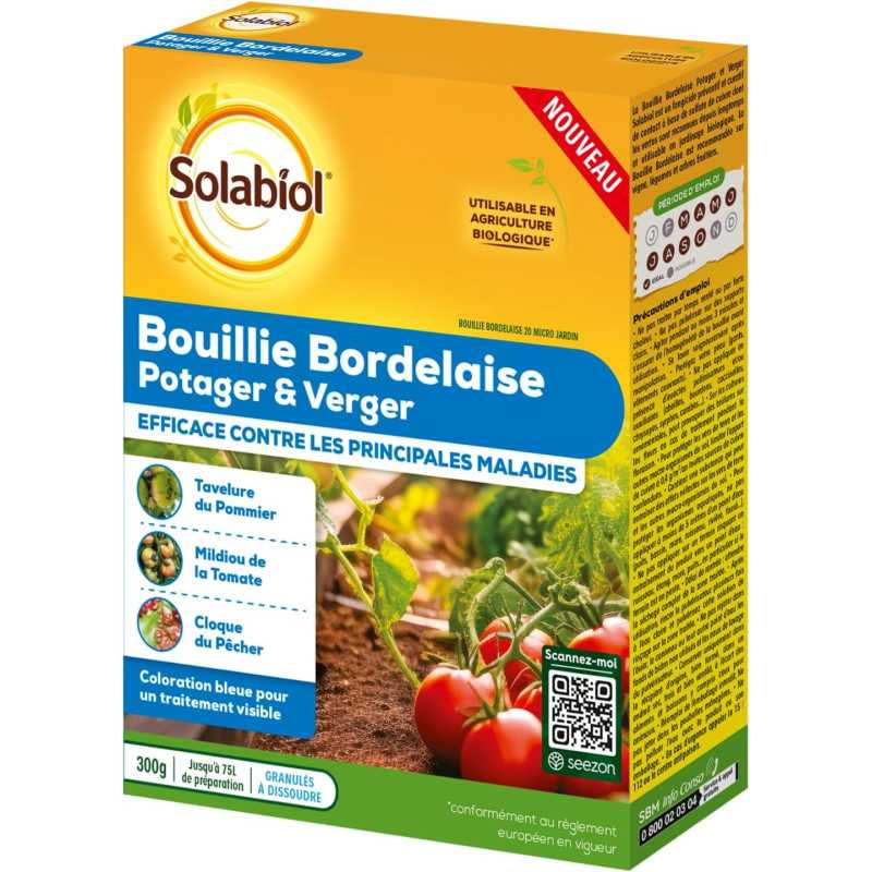 Bordeaux Porridge SOLABIOL 300 g | Organic Fungicide 75 L