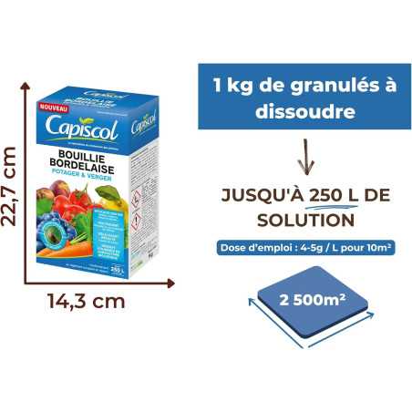 Bouillie Bordelaise SOLABIOL 1 kg | Fongicide Bio 250 L | SOBB1000