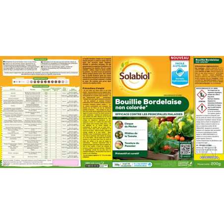 Gachas de Burdeos SOLABIOL 200 g | Fungicida orgánico 50 L | SOBOU200S