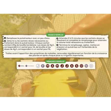 Bouillie Bordelaise SOLABIOL 200 g | Fongicide Bio 50 L | SOBOU200S