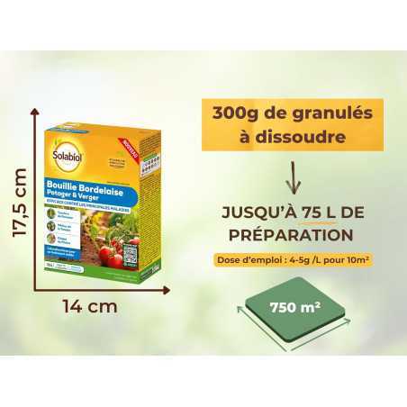 Bordeaux Porridge SOLABIOL 300 g | Organic Fungicide 75 L