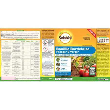 Bordeaux-Brei SOLABIOL 300 g | Organisches Fungizid 75 L