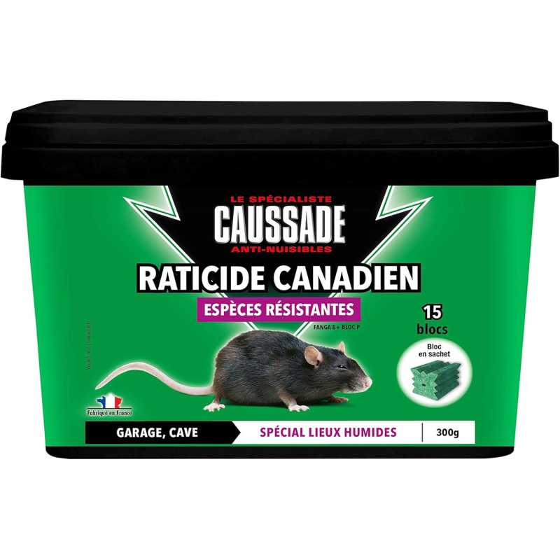 Caussade Anti-Ratten und Mäuse 300 g - Wasserabweisende Blöcke Hochwirksam