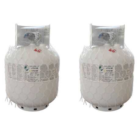 Pack 2 Bonbonnes Duracool 12a 9kg | Équivalent 48,6kg R134a