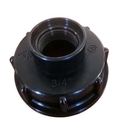 Bouchon S60x6 taraudé 3/4" extérieur | Cuve IBC à papillon