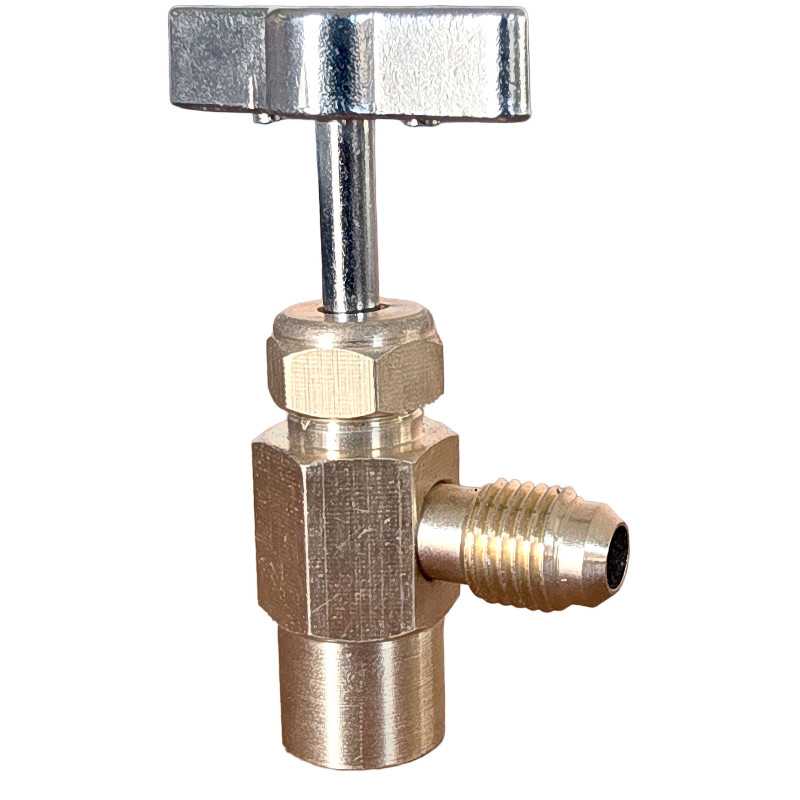 Robinet Laiton pour Canette Duracool Valve Auto-Obturante - 1/2 ACME x 1/4 SAE Robinet Laiton pour Canette Duracool Valve Auto-Obturante - 1/2 ACME x 1/4 SAE