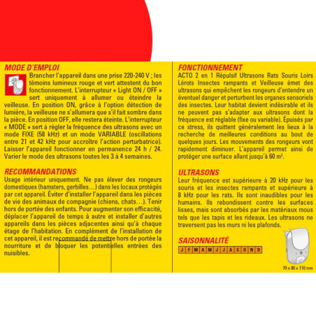 RETRO Repellent 2EN1 - Der ultimative Schutz vor Schädlingen dank elektromagnetischer Wellen.