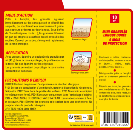 ACTO Snake and Reptile Repellent 400g | RESER 4