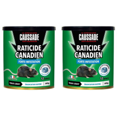 Lotto di 2 Topicida Canadese Caussade - 600 g