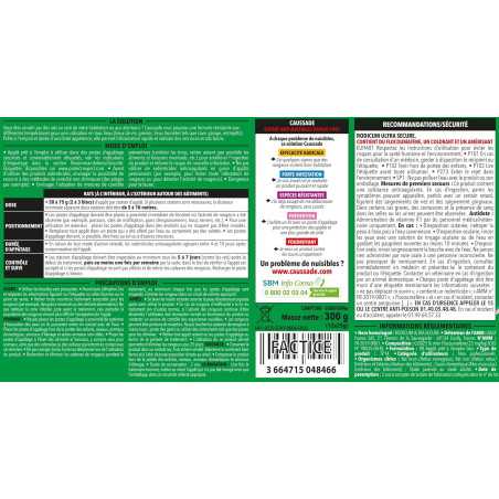 Lot de 2 Raticide Canadien Caussade - 600 g