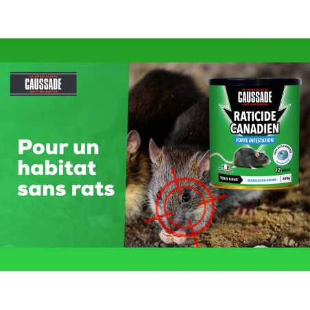 Lot de 2 Raticide Canadien Caussade - 600 g