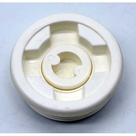 Bouchon male blanc pour fut avec filetage S56x4 et bonde 3/4'' BSP