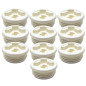Set aus 10 Schraubkappen S56x4 mit 3/4’’ BSP-Spund für Fässer Set aus 10 Schraubkappen S56x4 mit 3/4’’ BSP-Spund für Fässer