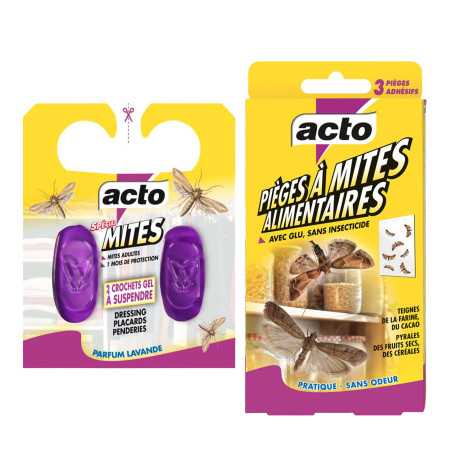 Pack Antipolillas Casa ACTO: Polillas Comida y Armario