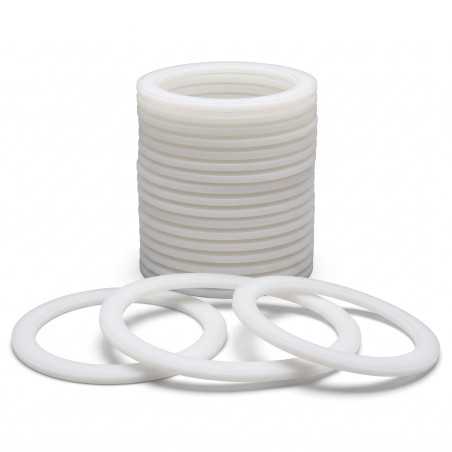 Joint S60x6 PE cuve IBC 1000L - Lot de 20 joints blancs