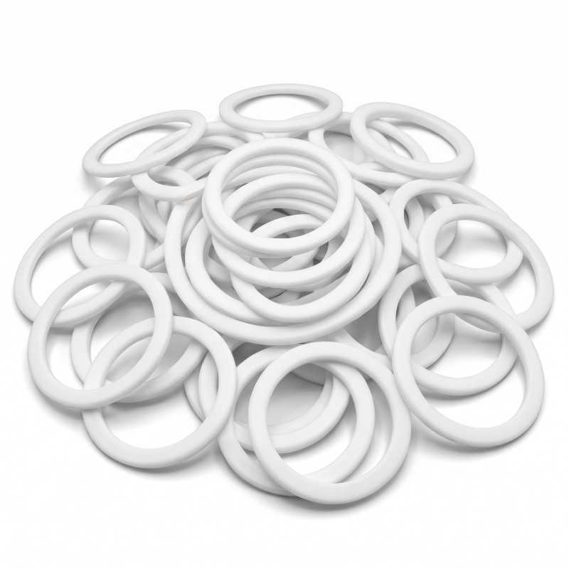 Guarnizione piatta bianca S60x6 in PE per serbatoi IBC 1000L - 50 pezzi Guarnizione piatta bianca S60x6 in PE per serbatoi IBC 1000L - 50 pezzi