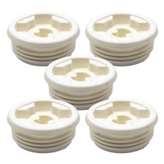 Lotto di 5 tappi maschio S56x4 con foro 3/4'' BSP